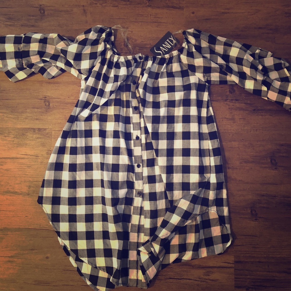 Sanity Checkered Time Dress